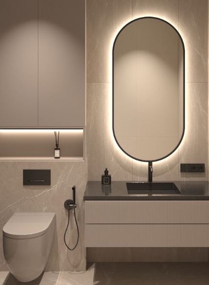 Custom bathroom vanity cabinet