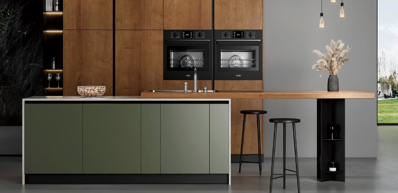 Modern dry kitchen by Lamerzia Home